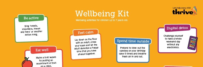 Wellbeing kit for children up to 7 years old